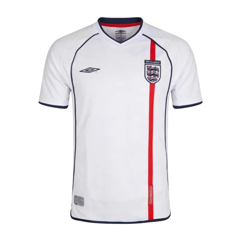 England Retro Home Jersey 2002 White Men's