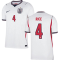 England RICE #4 Home World Cup 2026 Jersey White Men's