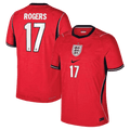 England ROGERS #17 Away World Cup 2026 Jersey Red Men's