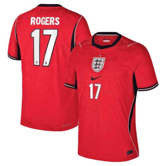 England ROGERS #17 Away World Cup 2026 Jersey Red Men's