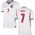 England SAKA #7 Home World Cup 2026 Jersey White Men's