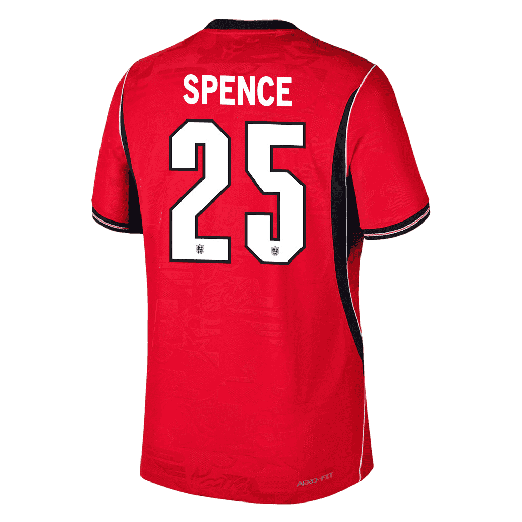 England SPENCE #25 Away World Cup 2026 Jersey Red Men's