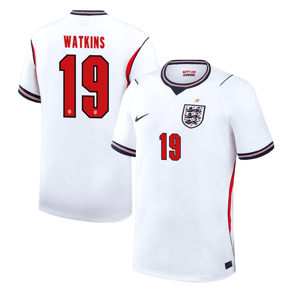 England WATKINS #19 Home World Cup 2026 Jersey White Men's