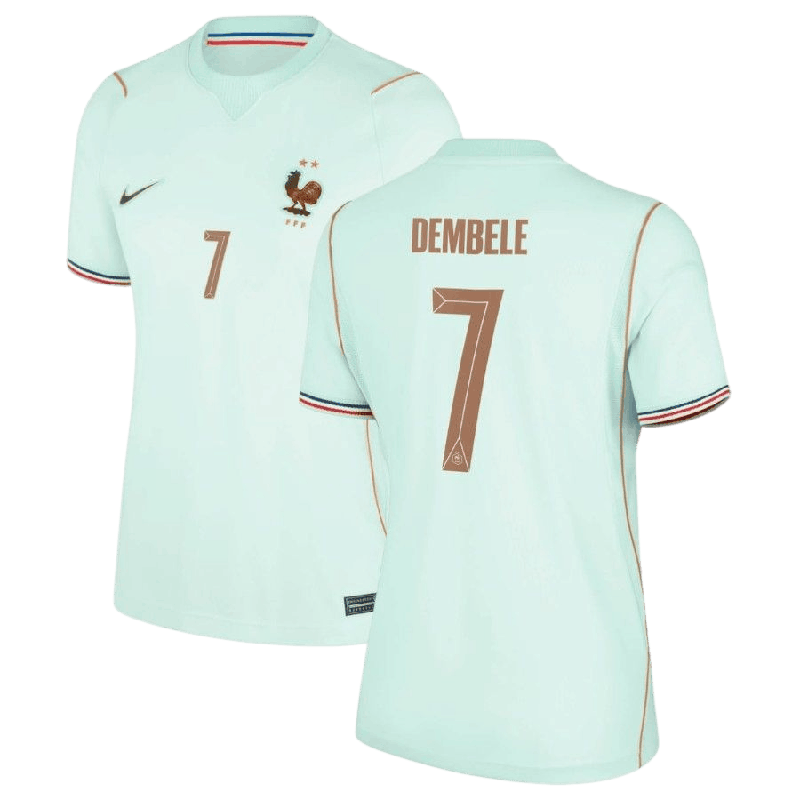 France DEMBELE #7 Away World Cup 2026 Jersey Light Blue Women's