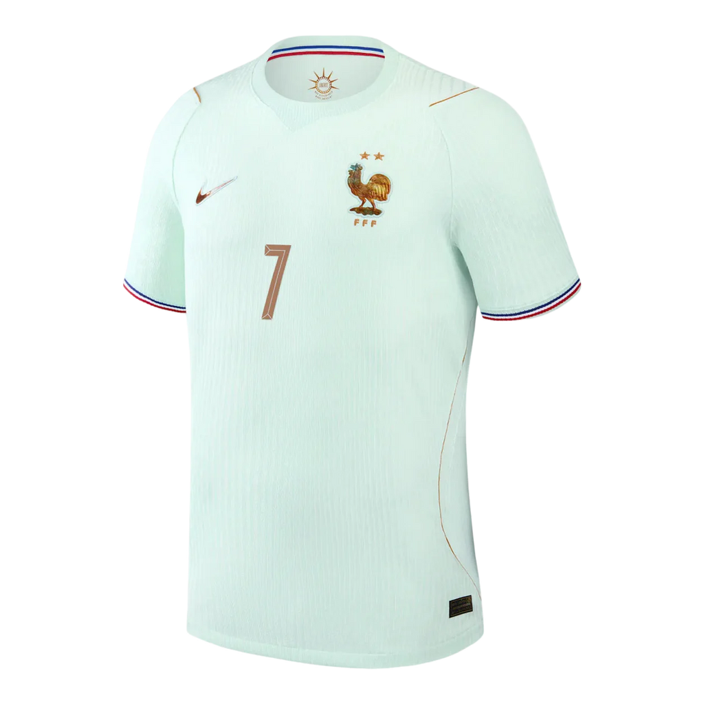 France DEMBELE #7 Away World Cup 2026 Jersey Player's Version Light Blue Men's
