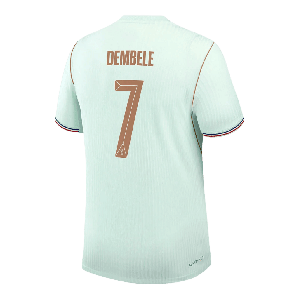 France DEMBELE #7 Away World Cup 2026 Jersey Player's Version Light Blue Men's