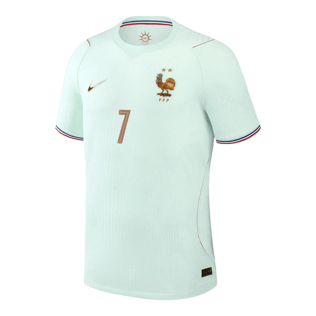France DEMBELE #7 Away World Cup 2026 Jersey Player's Version Light Blue Men's