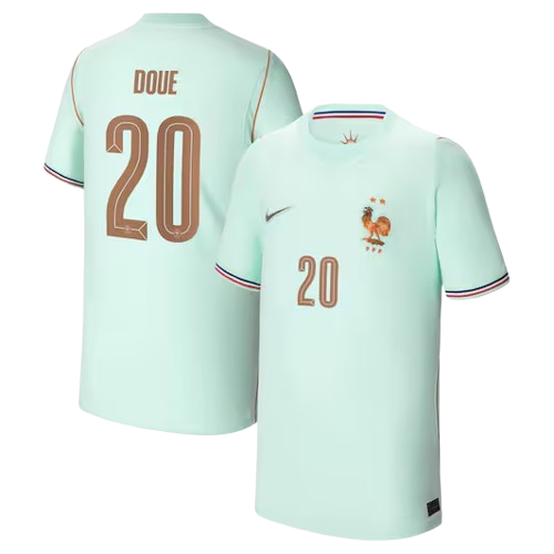 France DOUE #20 Away World Cup 2026 Jersey Light Blue Men's