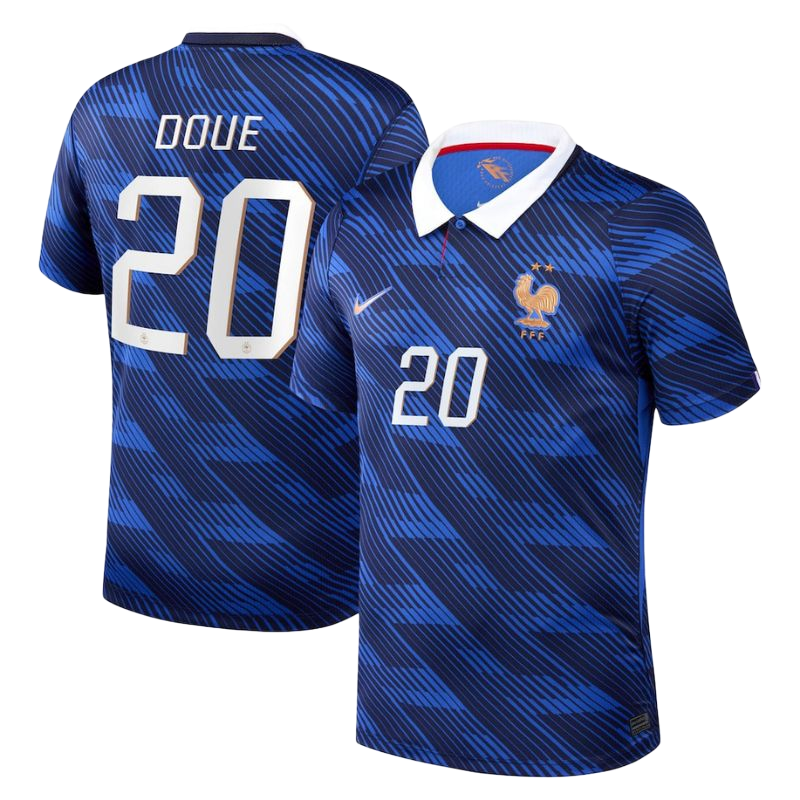 France DOUE #20 Home World Cup 2026 Jersey Blue Men's