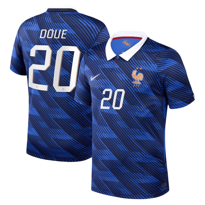 France DOUE #20 Home World Cup 2026 Jersey Blue Men's