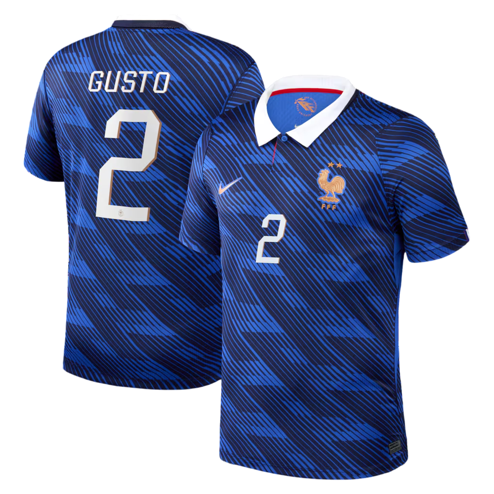 France GUSTO #2 Home World Cup 2026 Jersey Blue Men's