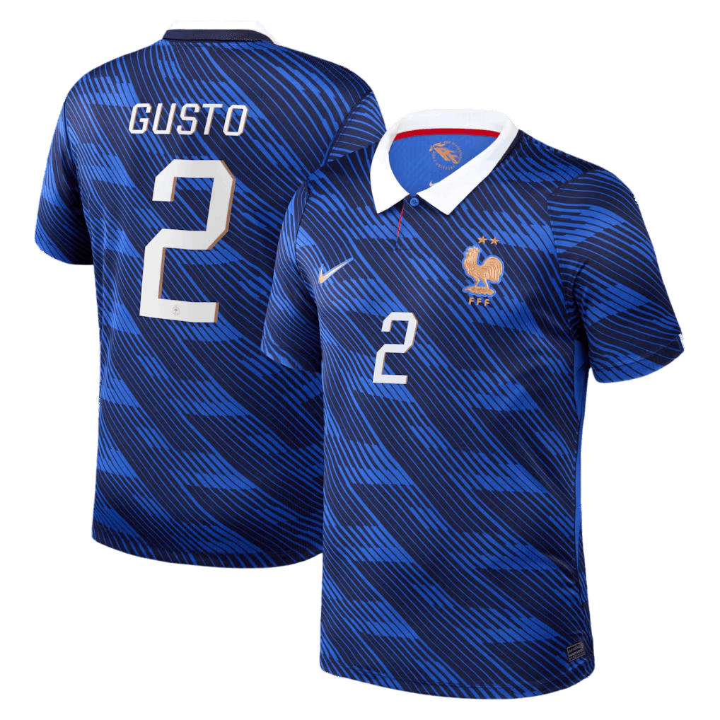 France GUSTO #2 Home World Cup 2026 Jersey Blue Men's