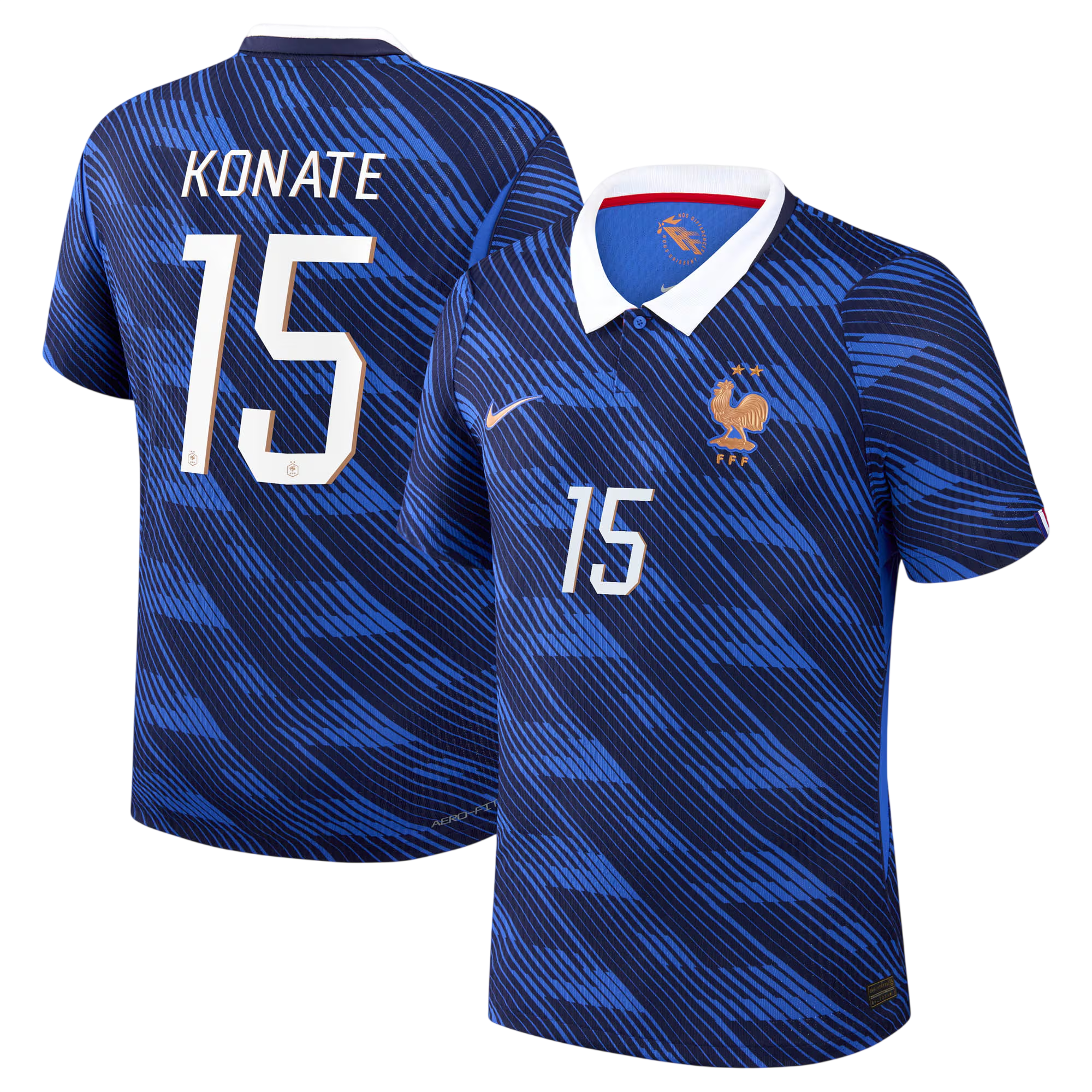 France KONATE #15 Home World Cup 2026 Jersey Blue Men's