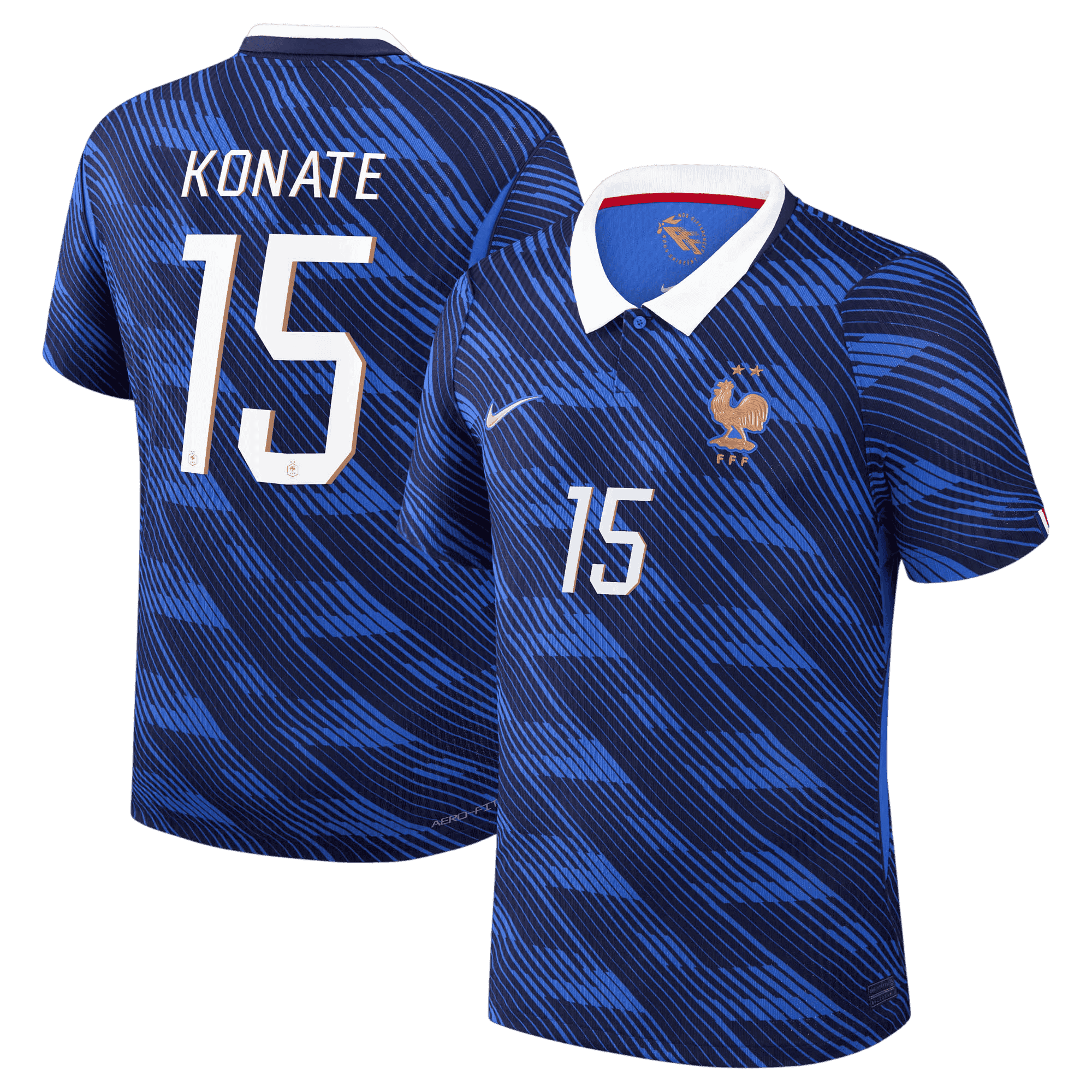 France KONATE #15 Home World Cup 2026 Jersey Blue Men's