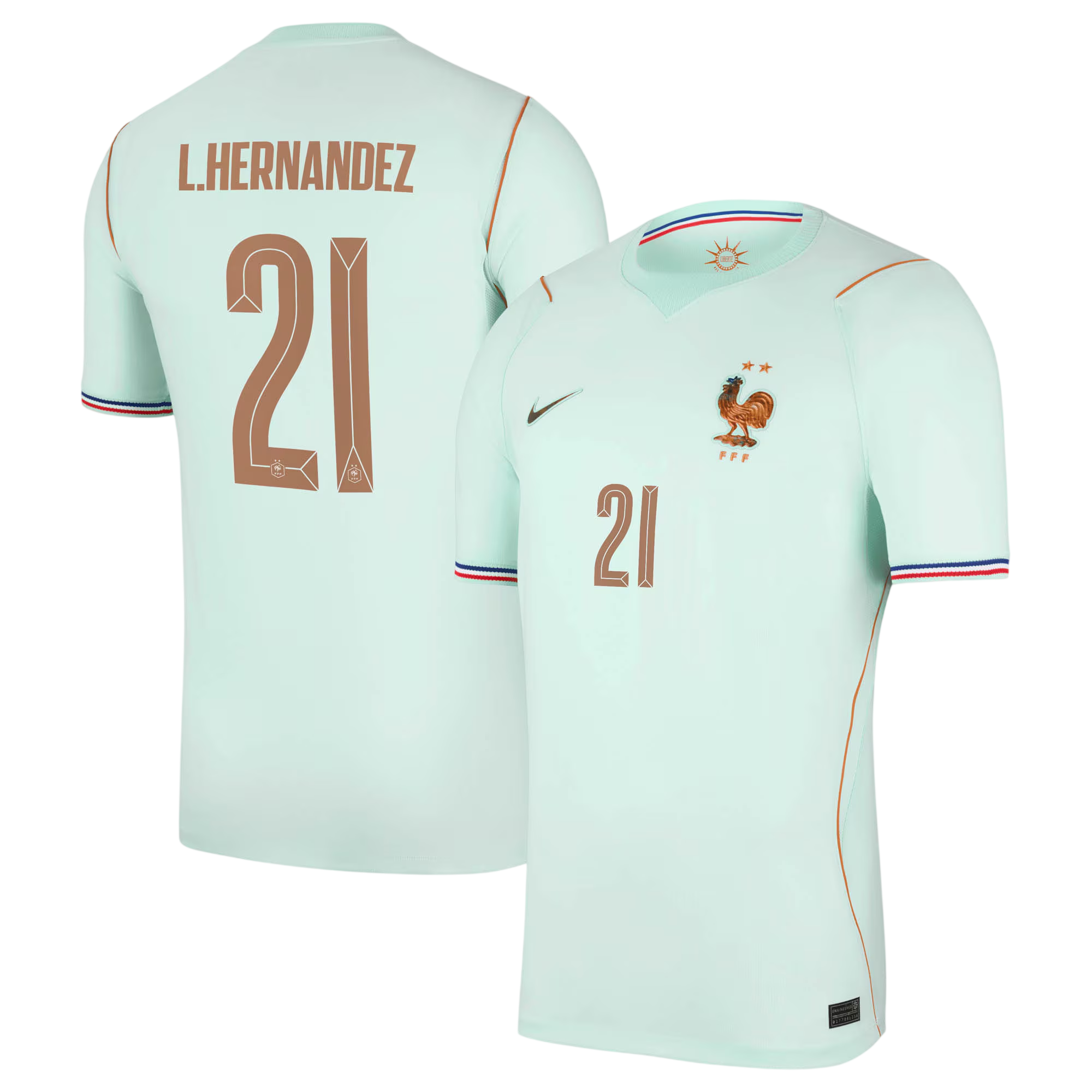 France L.HERNANDEZ #21 Away World Cup 2026 Jersey Light Blue Men's