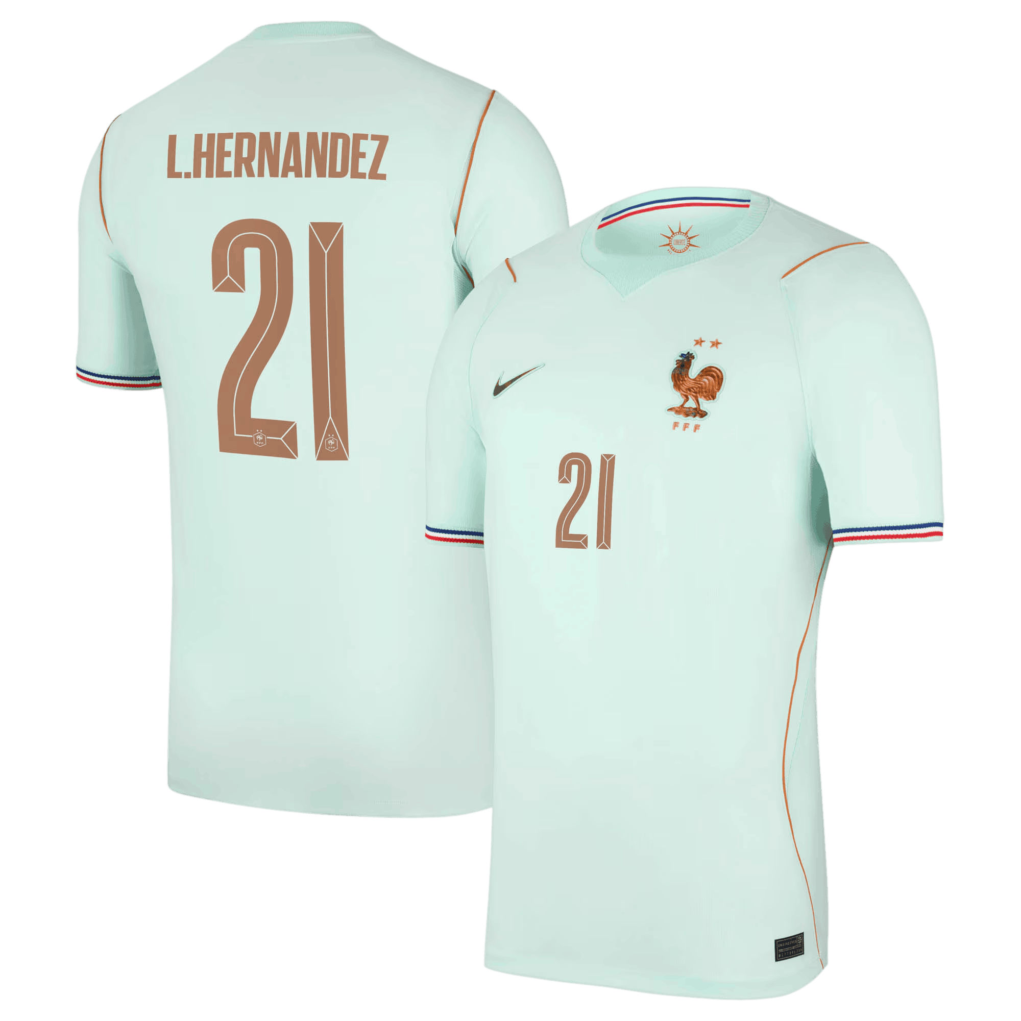 France L.HERNANDEZ #21 Away World Cup 2026 Jersey Light Blue Men's