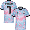 Belgium DE BRUYNE #7 Away World Cup 2026 Jersey Pink & Blue Men's