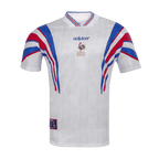 France Retro Away Jersey 1996 White Men's