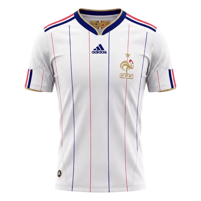 France Retro Away Jersey 2010 White Men's