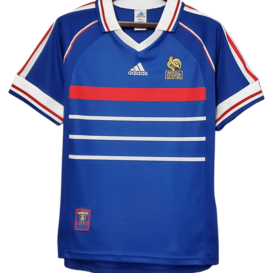 France Retro Home Jersey 1998 Blue Men's
