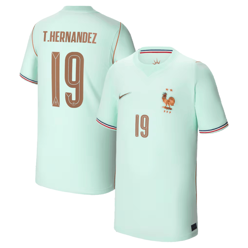 France T. HERNANDEZ #19 Away World Cup 2026 Jersey Light Blue Men's