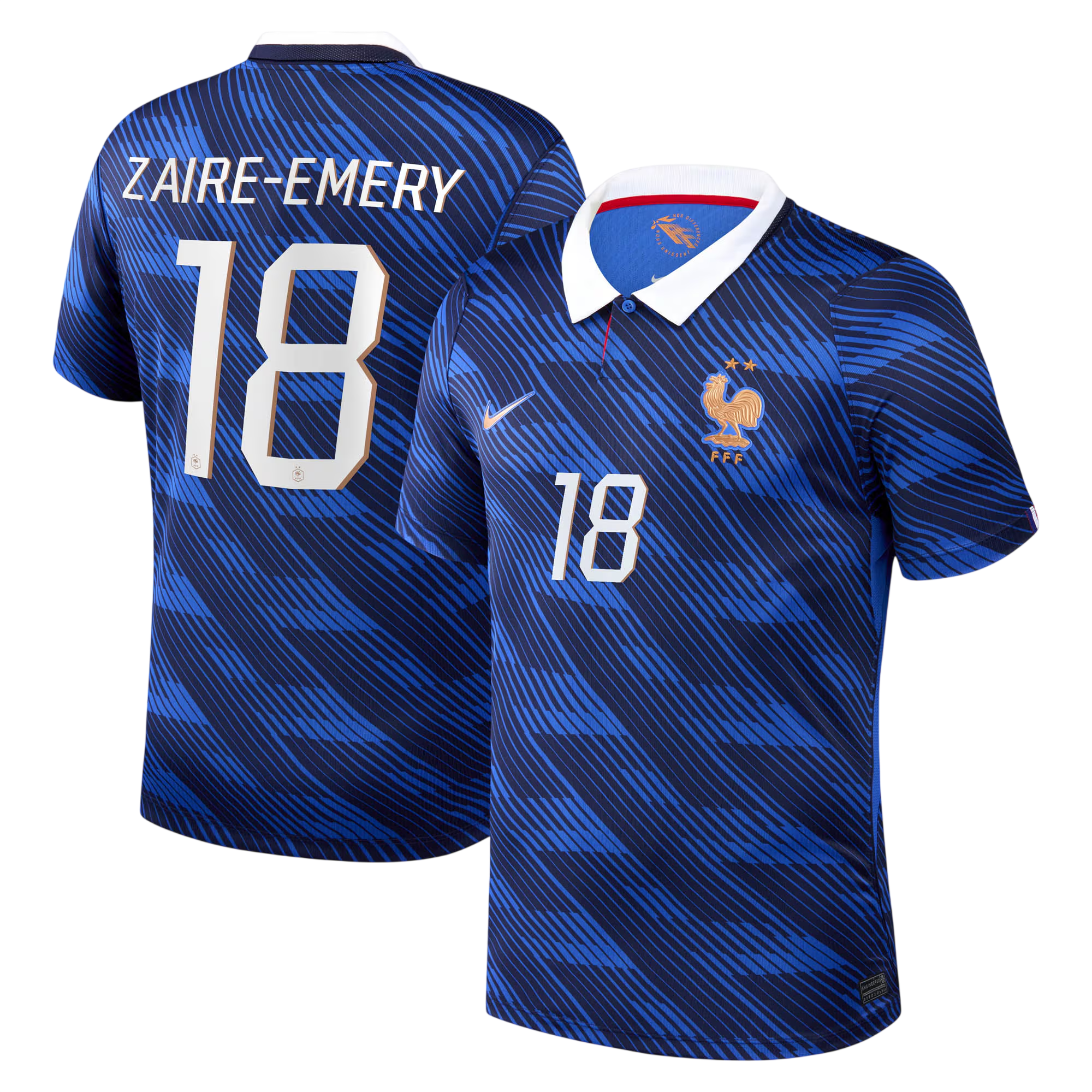France ZAIRE-EMERY #18 Home World Cup 2026 Jersey Blue Men's