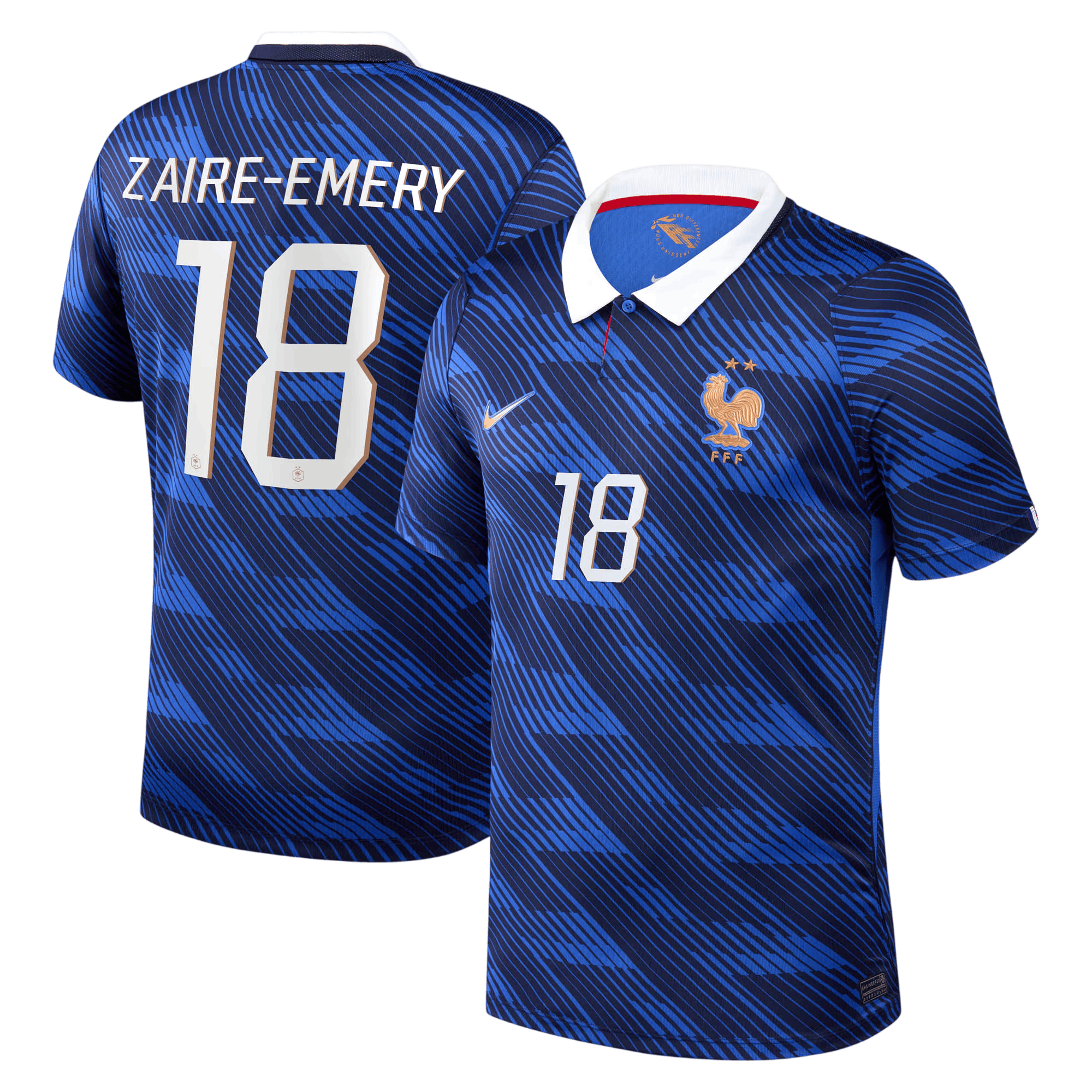 France ZAIRE-EMERY #18 Home World Cup 2026 Jersey Blue Men's