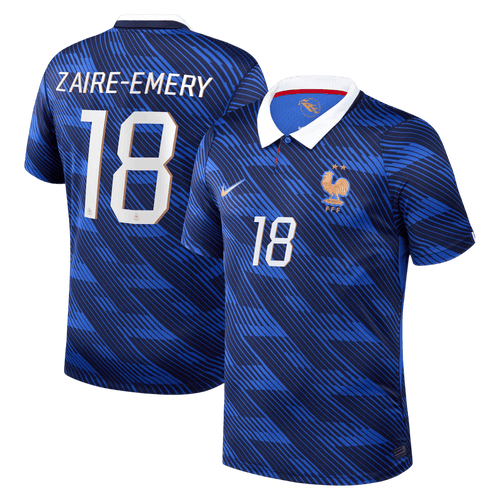 France ZAIRE-EMERY #18 Home World Cup 2026 Jersey Blue Men's