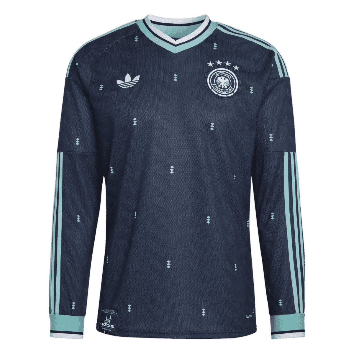 Germany Away World Cup 2026 Long Sleeve Jersey Navy Men's