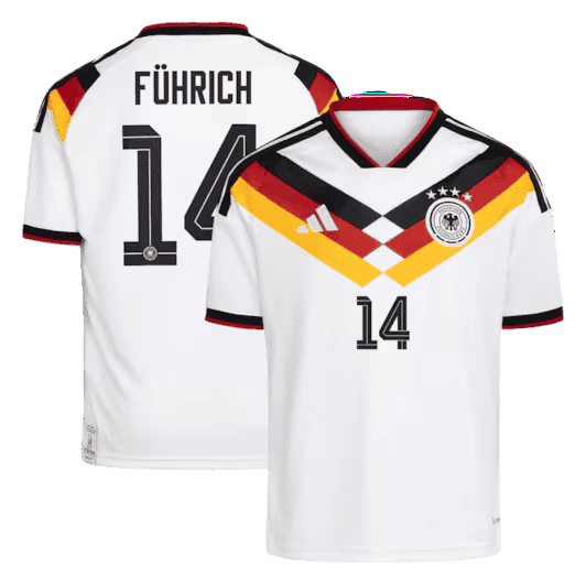 Germany FÜHRICH #14 Home World Cup 2026 Jersey White Men's