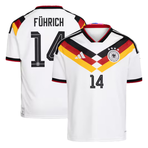 Germany FÜHRICH #14 Home World Cup 2026 Jersey White Men's