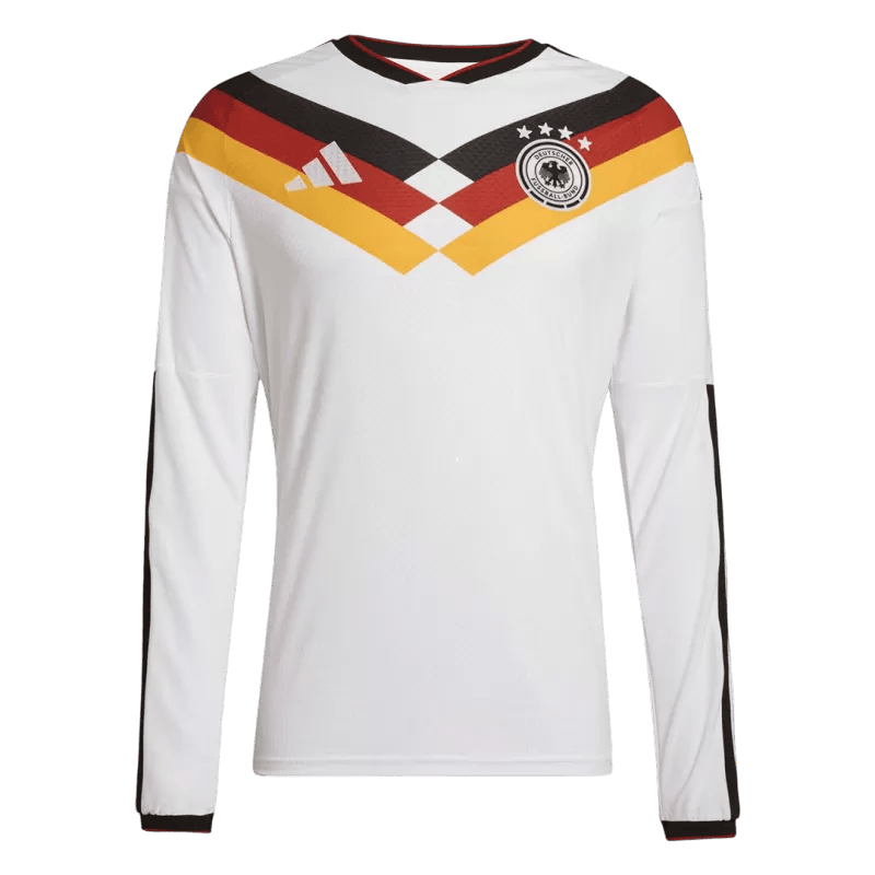 Germany Home World Cup 2026 Long Sleeve Jersey Player's Version White Men's