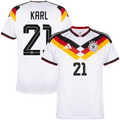 Germany KARL #21 Home World Cup 2026 Jersey White Men's
