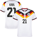 Germany KARL #21 Home World Cup 2026 Jersey White Men's