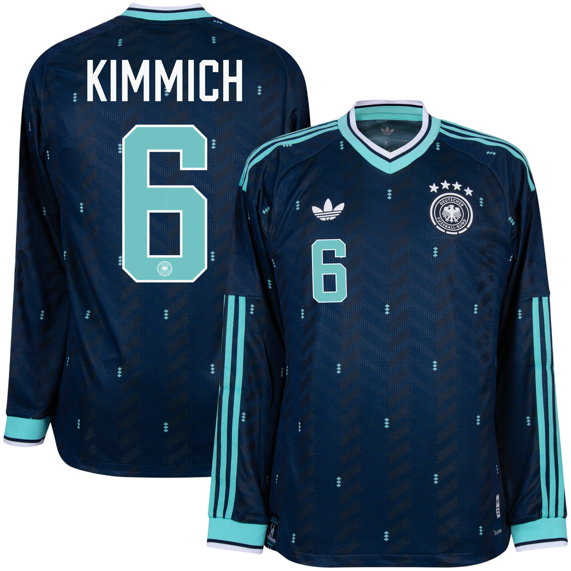 Germany KIMMICH #6 Away World Cup 2026 Long Sleeve Jersey Navy Men's