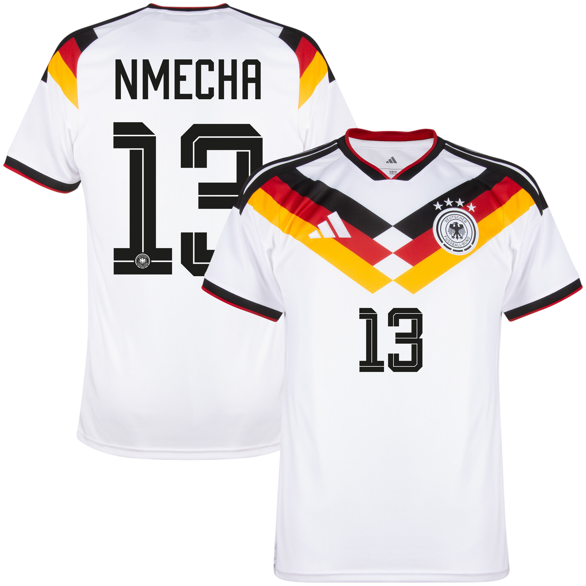 Germany NMECHA #13 Home World Cup 2026 Jersey White Men's