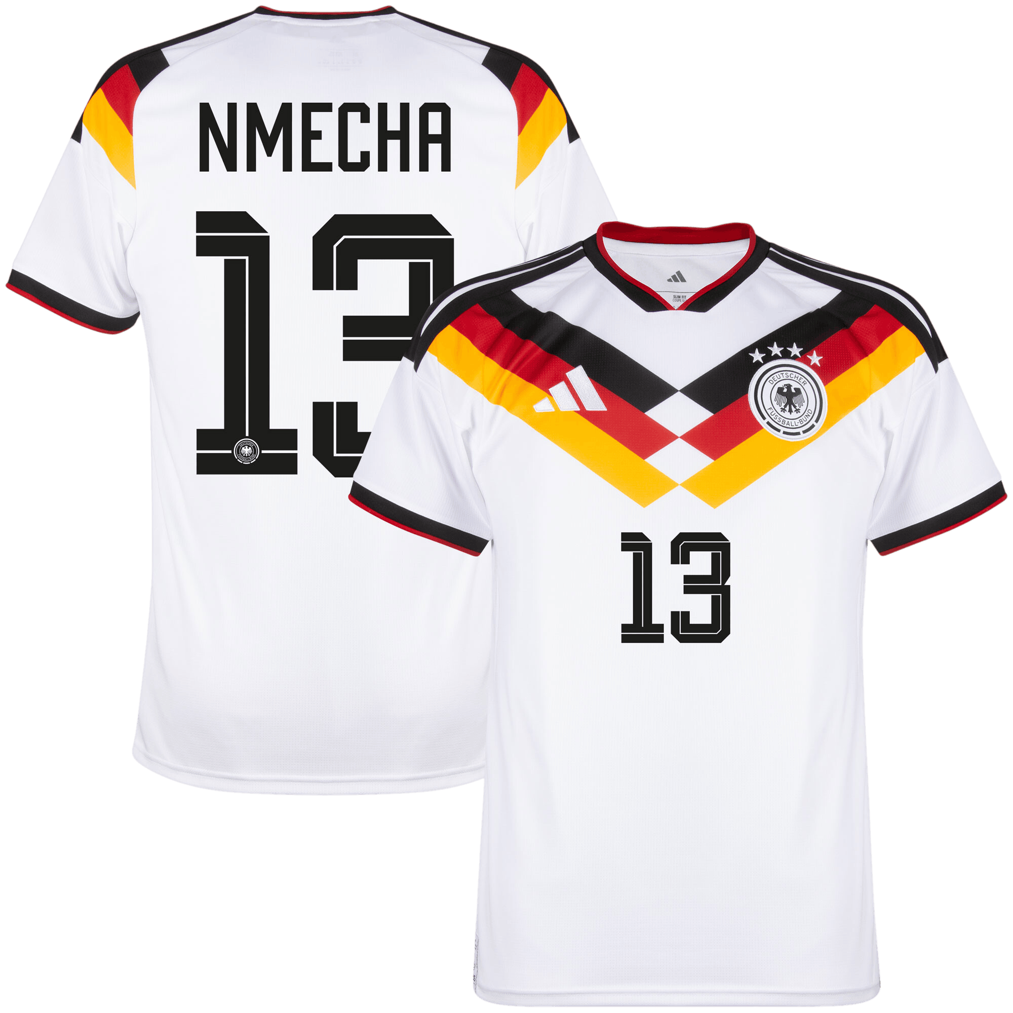 Germany NMECHA #13 Home World Cup 2026 Jersey White Men's