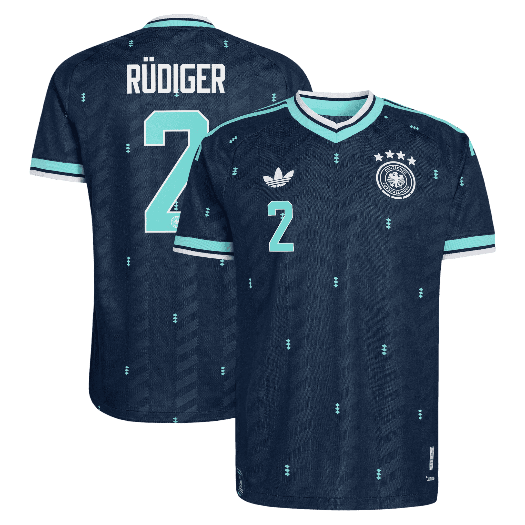 Germany RÜDIGER #2 Away World Cup 2026 Jersey Navy Men's