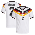 Germany RÜDIGER #2 Home World Cup 2026 Jersey White Men's