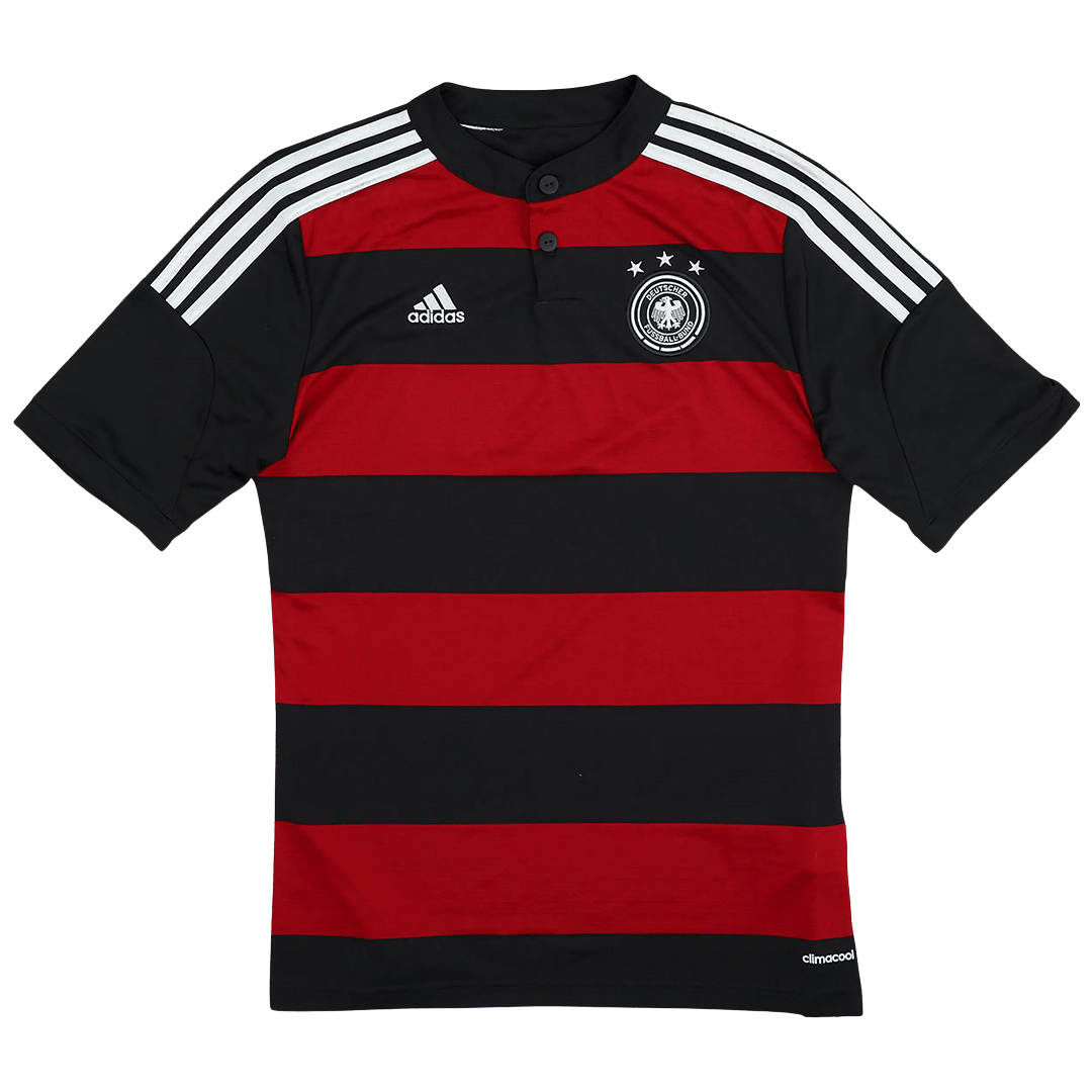 Germany Retro Away Jersey 2014 Black & Red Men's