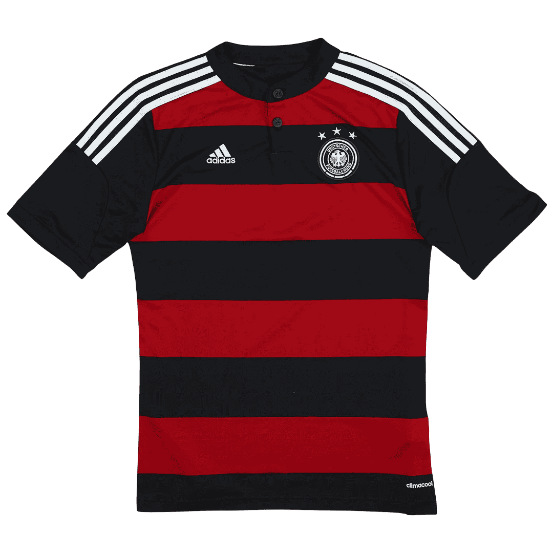 Germany Retro Away Jersey 2014 Black & Red Men's