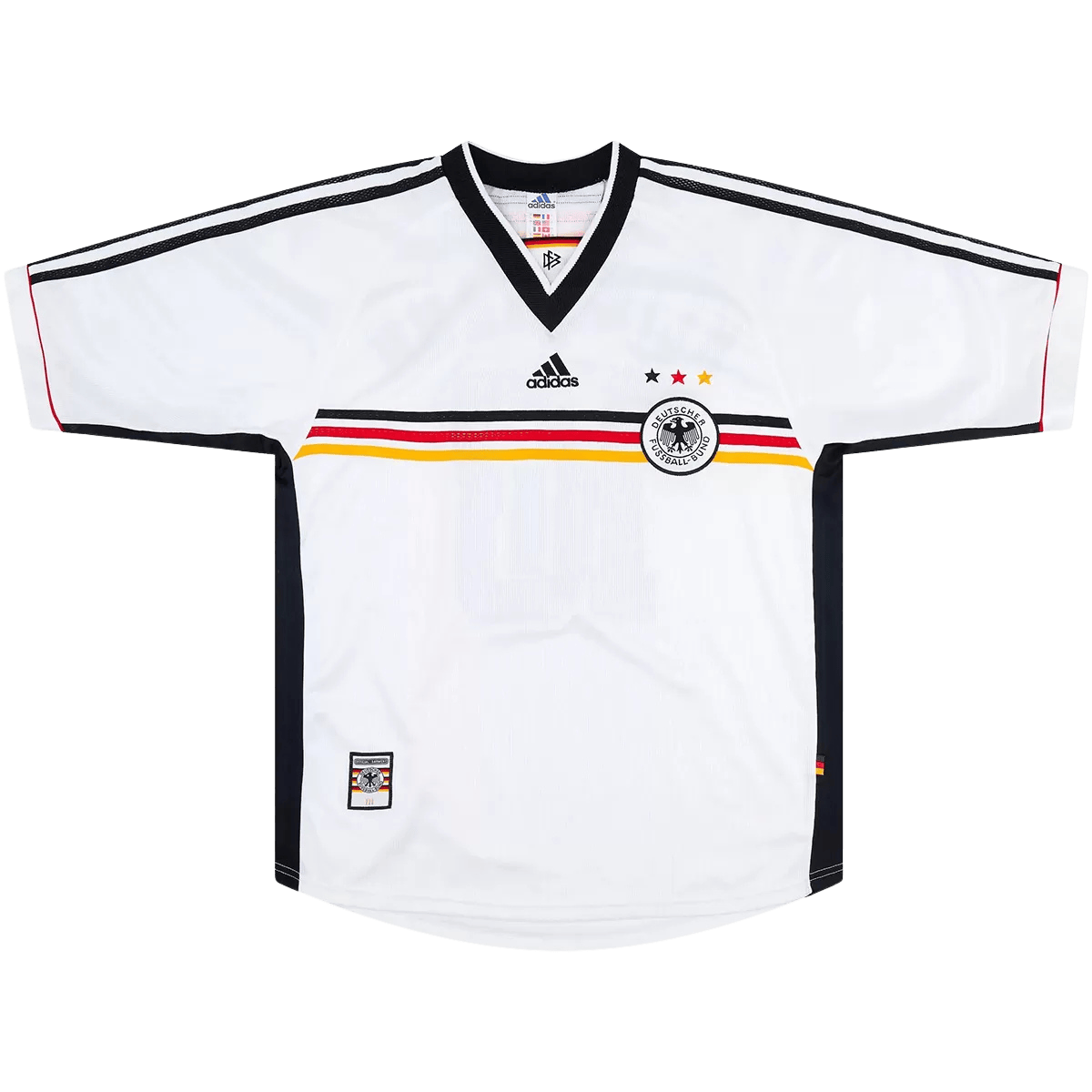 Germany Retro Home Jersey 1998 White Men's