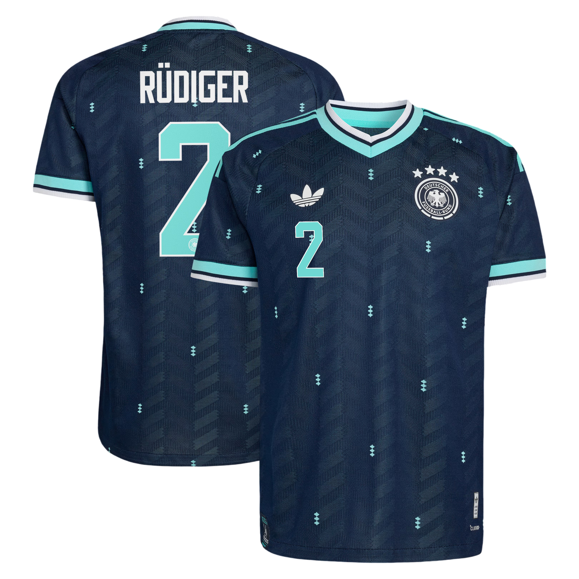 Germany RÜDIGER #2 Away World Cup 2026 Jersey Navy Men's