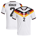 Germany RÜDIGER #2 Home World Cup 2026 Jersey White Men's