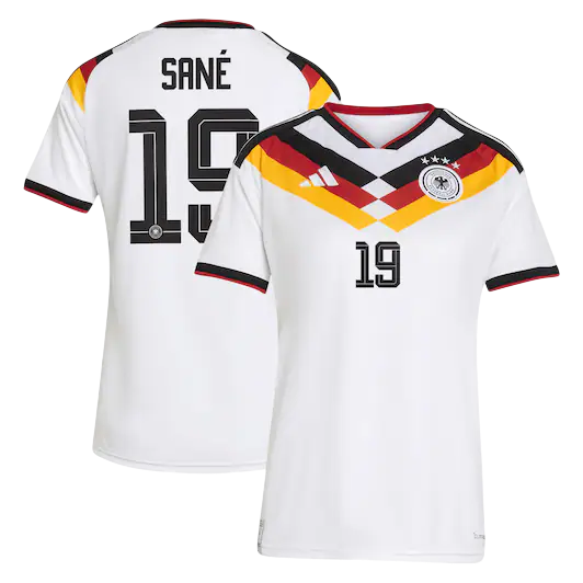 Germany SANÉ #19 Home World Cup 2026 Jersey White Men's