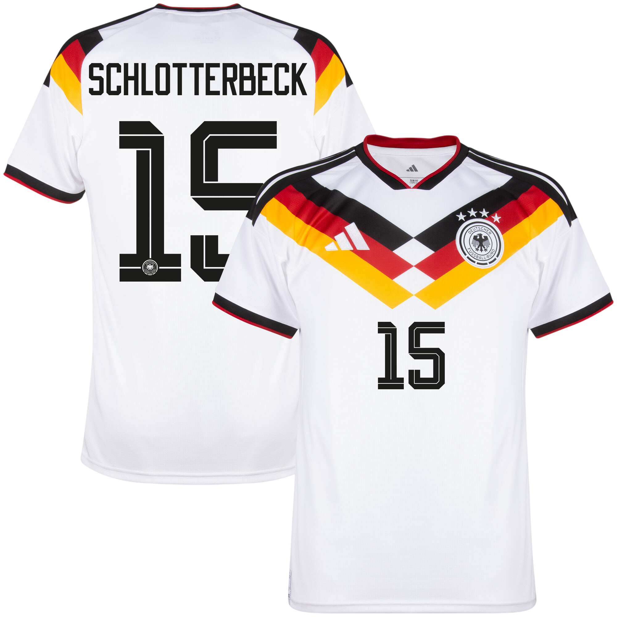 Germany SCHLOTTERBECK #15 Home World Cup 2026 Jersey White Men's