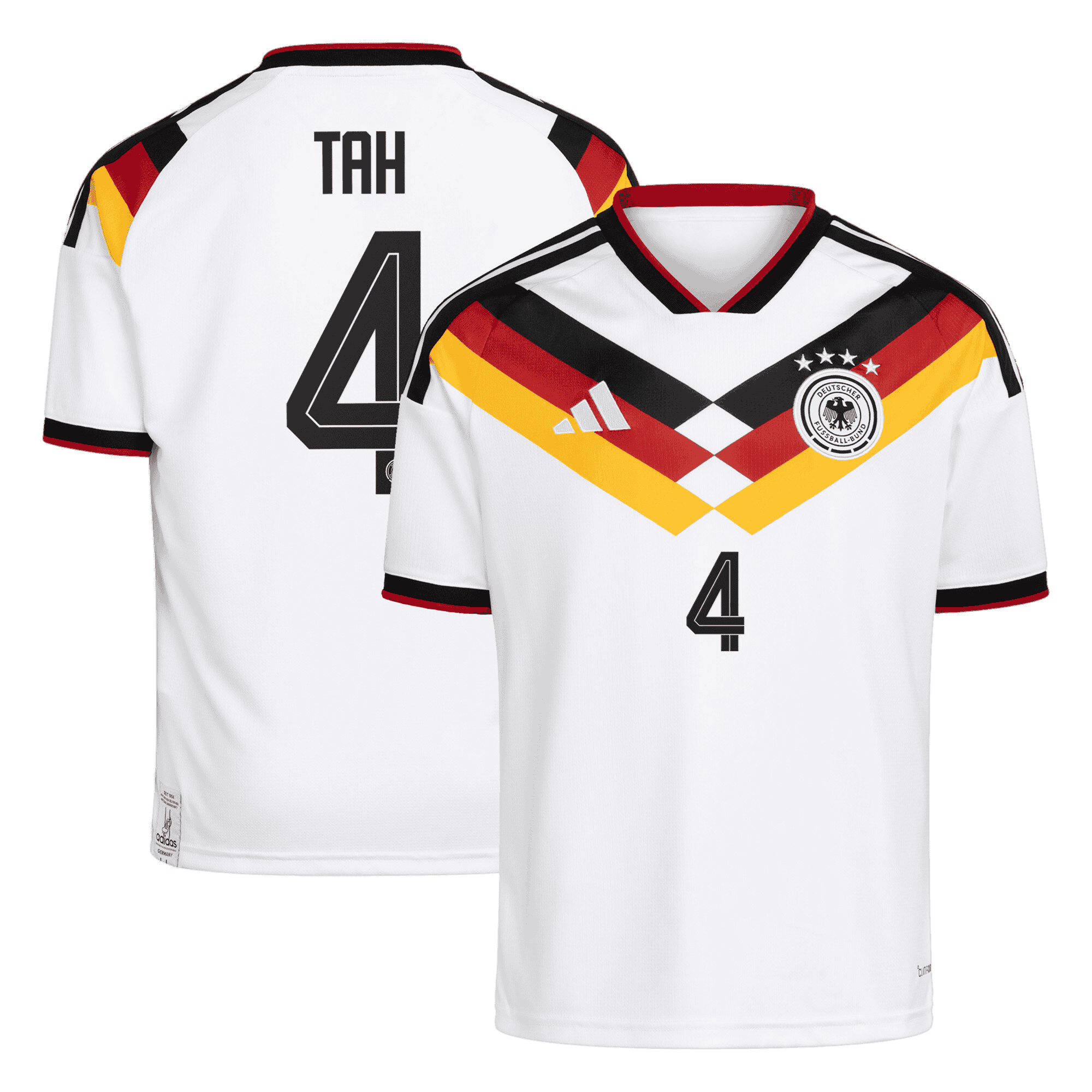 Germany TAH #4 Home World Cup 2026 Jersey White Men's