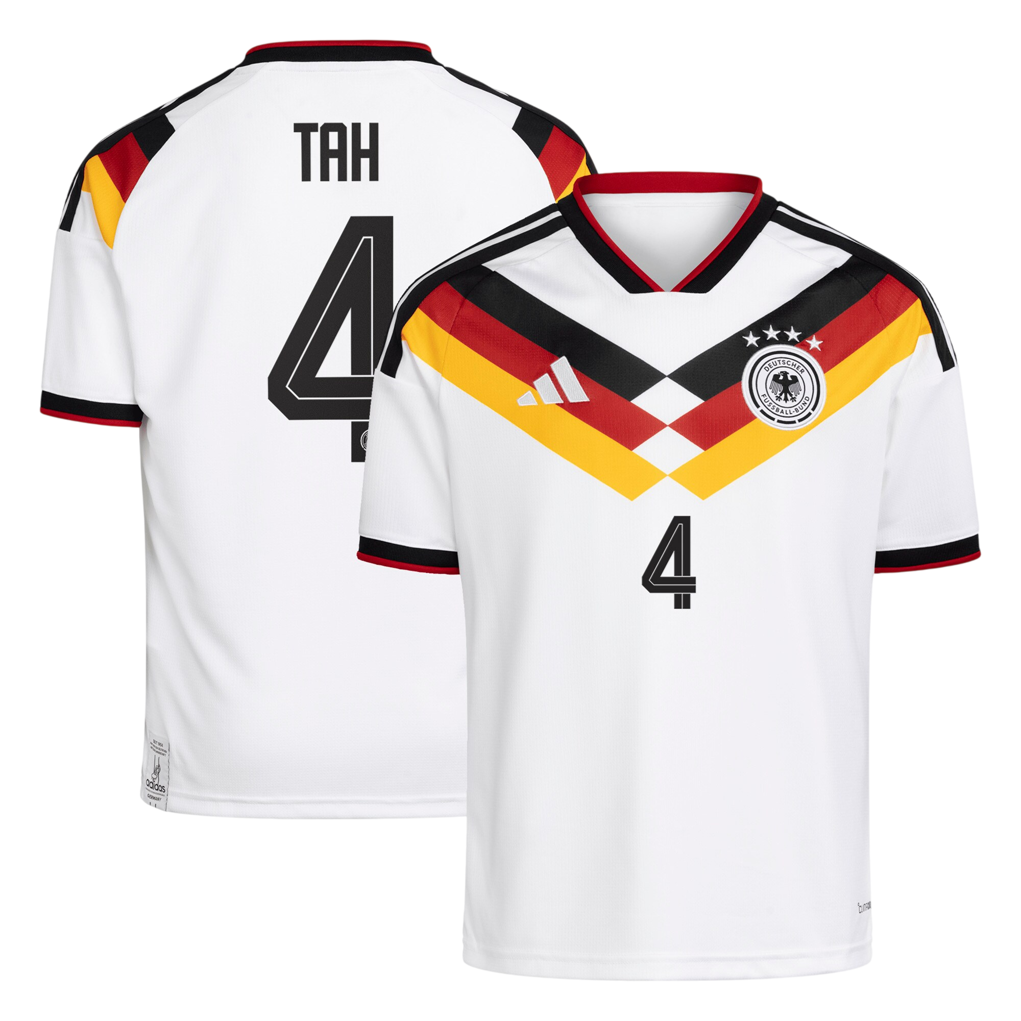 Germany TAH #4 Home World Cup 2026 Jersey White Men's