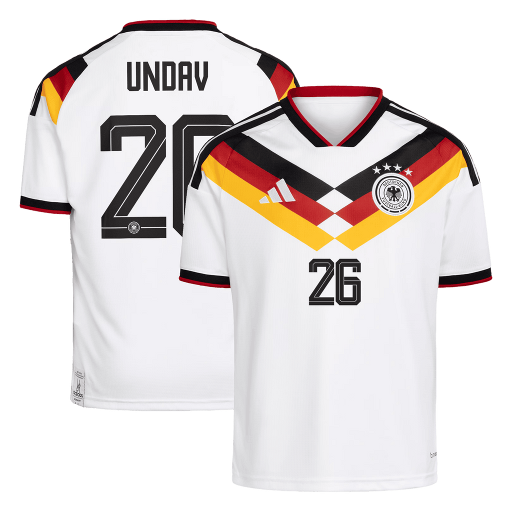 Germany UNDAV #26 Home World Cup 2026 Jersey White Men's