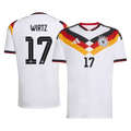 Germany WIRTZ #17 Home World Cup 2026 Jersey White Men's
